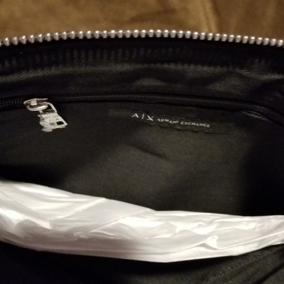 Armani Exchange Navy Metallic Pouch - Picture 3 of 4